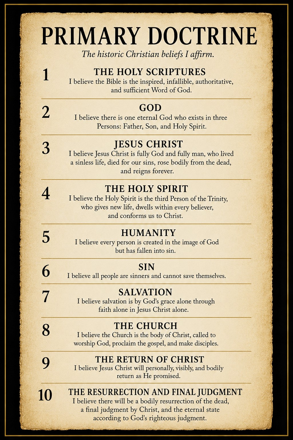 Primary Doctrine